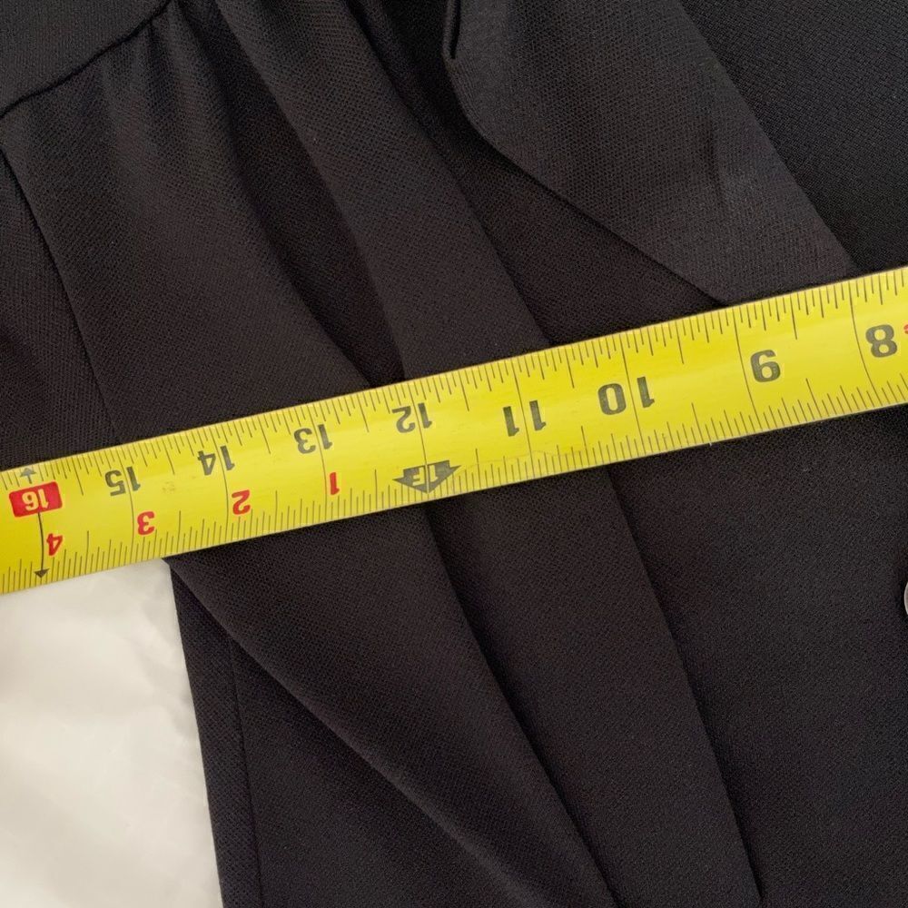 zara black front button up trafaluc dress long sleeves - Picture 8 of 10